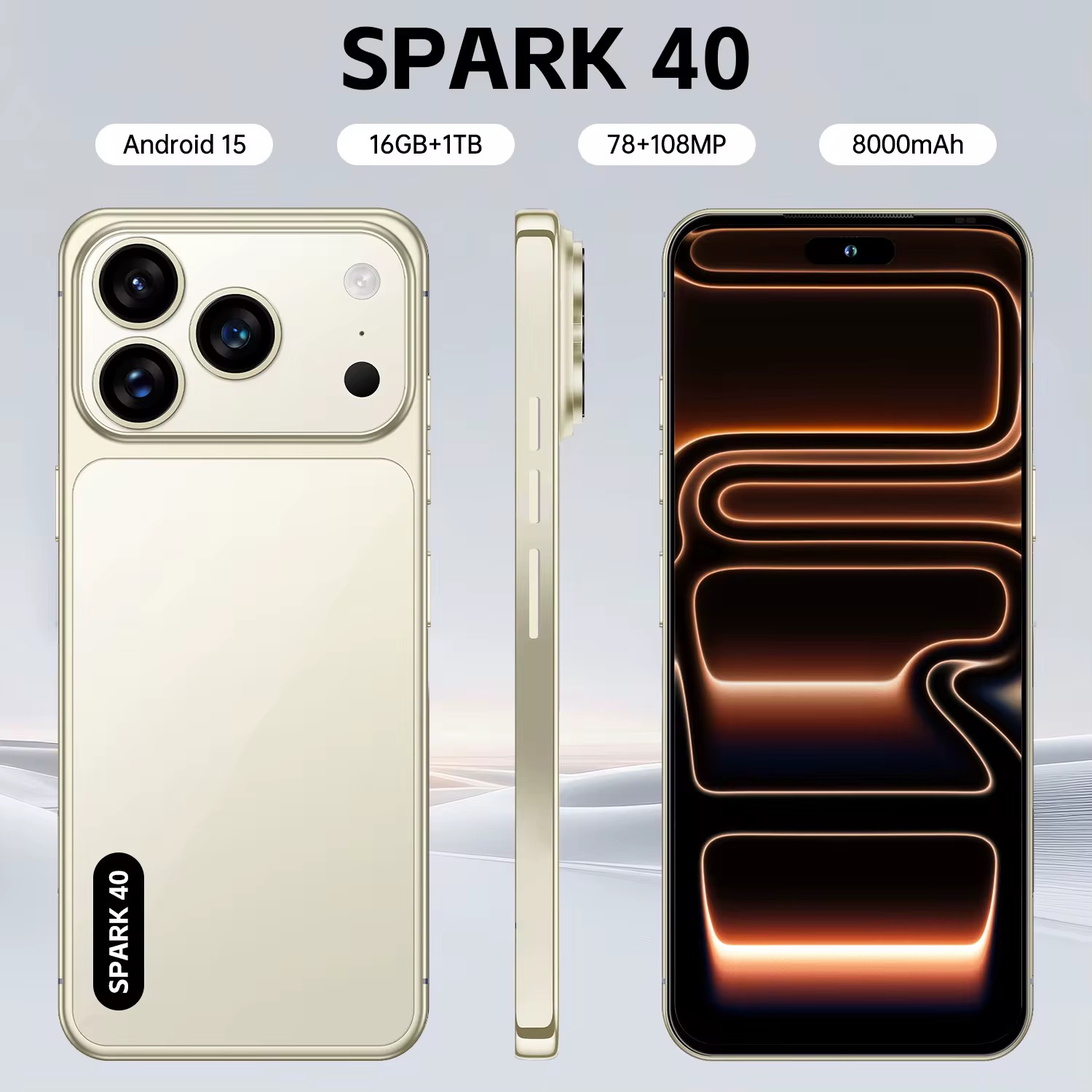 Spark Spark 40 — Dourado - telemoveis