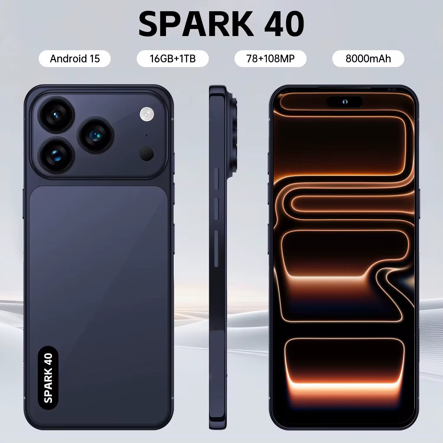 Spark Spark 40 — Azul Meia-Noite - telemoveis